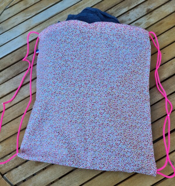 Sac de piscine tissu enduit " FLEURS" – Image 2