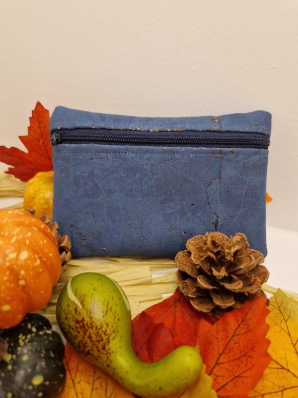Trousse plate liège " Océan blue"