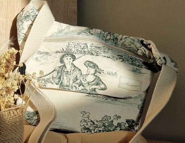 Sac banane " toile de Jouy "