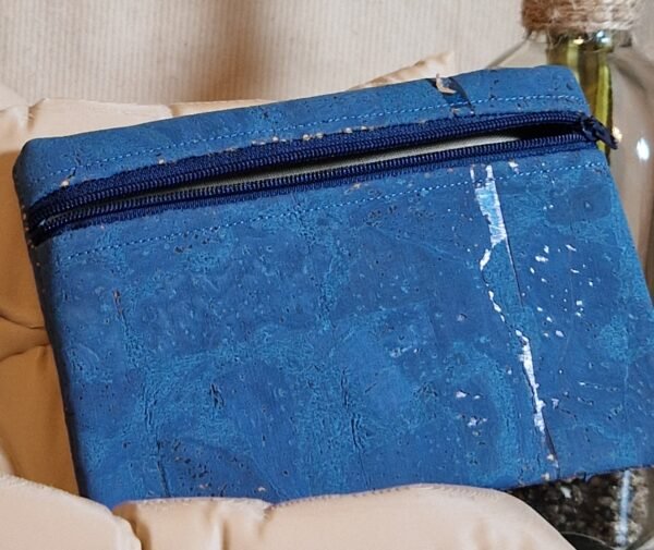Trousse plate liège " Océan blue" – Image 2