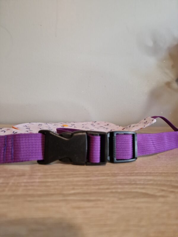 Sac banane " Mauve motif fleurs " – Image 3