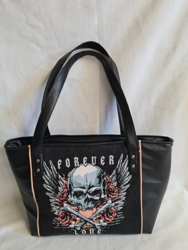 Sac fourre- tout  noir "ROCK"