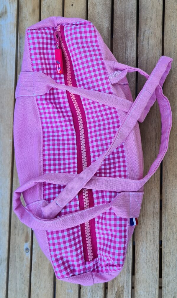 Sac polochon " Rose vichy" – Image 2