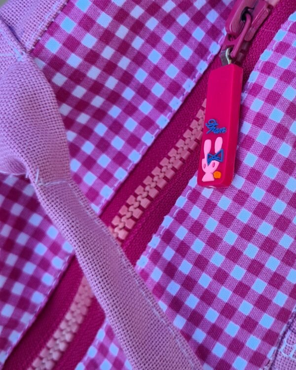 Sac polochon " Rose vichy" – Image 4