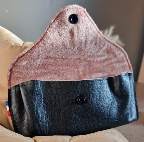 Etui à lunettes "Noir et rose" – Image 2
