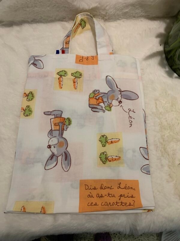 Tote bag enfant" Léon le lapin"