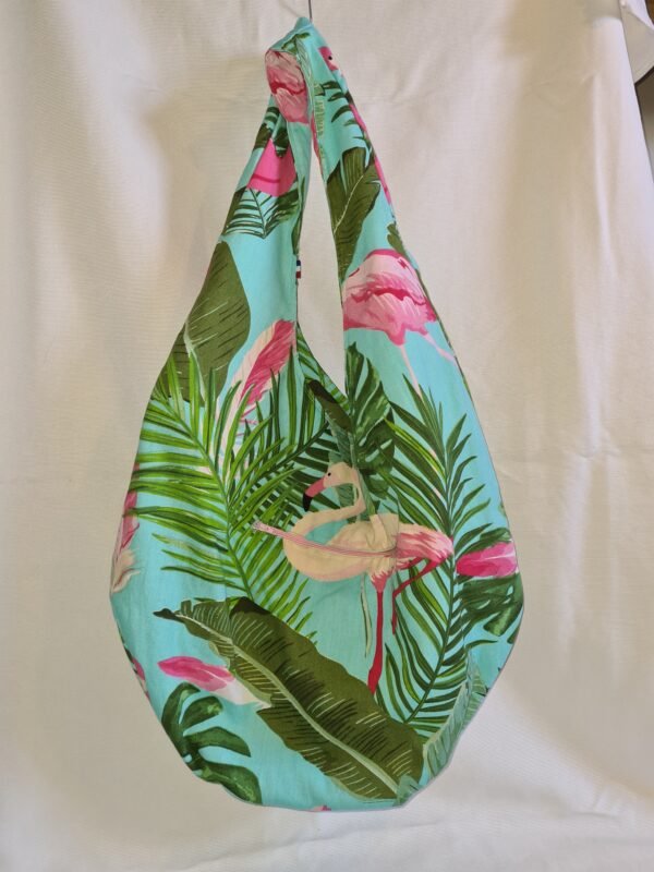 grand sac fourre-tout "flamant rose"
