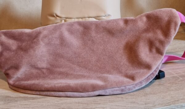 Sac Banane velours ras "Rose" – Image 3