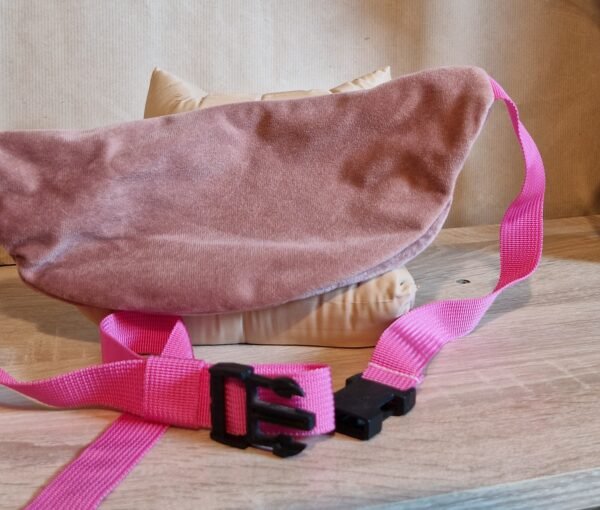Sac Banane velours ras "Rose" – Image 4