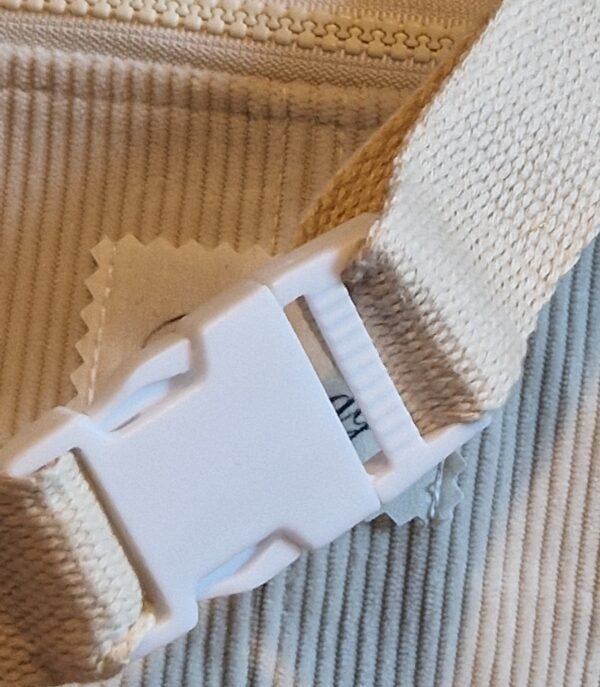 Sac Banane en velours " CREME " – Image 4