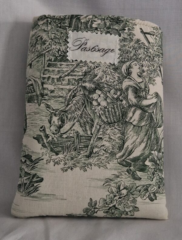 Protège livre " Toile de Jouy "