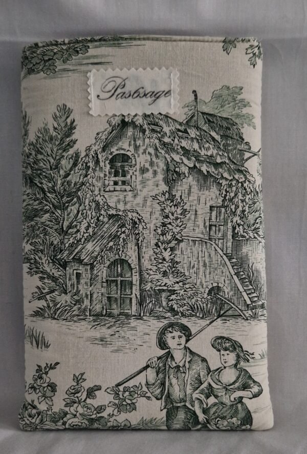 Protège livre "toile de Jouy"
