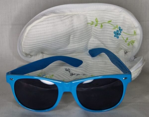 Étui à lunettes " Fleurs bleues " – Image 5