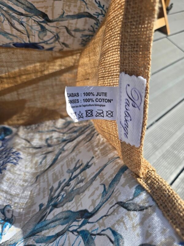 Sac de plage – Toile de jute & jean recyclé – Image 6
