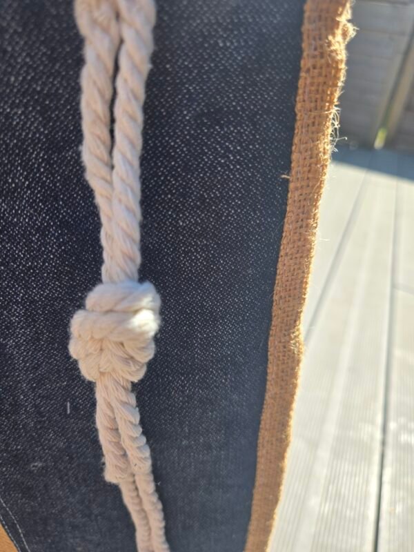 Sac de plage – Toile de jute & jean recyclé – Image 8