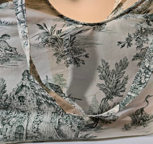 Grand cabas toile de Jouy – Image 2