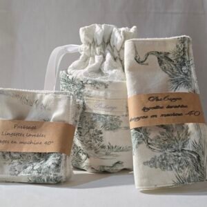 Kit de lingettes lavables